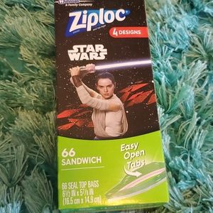 nip collectible 2017 ziploc star wars 66 bags